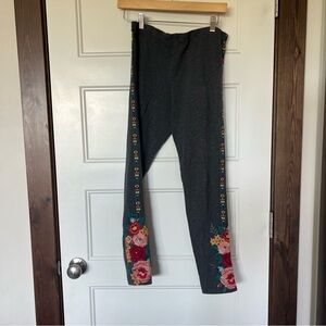 Johnny Was Embroidered leggings